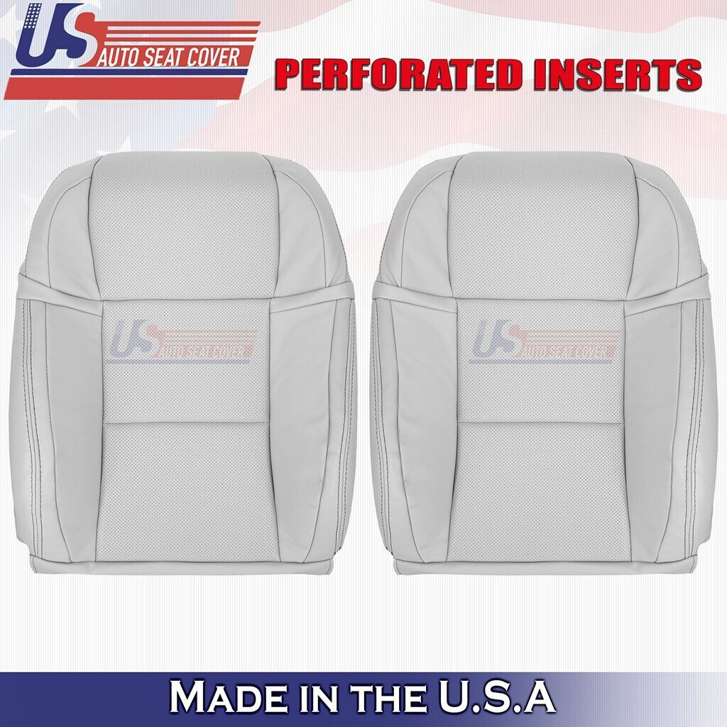 2013 to 2020 For Lexus GS350 F-Sport Driver & Passenger Tops Leather Cover Gray
