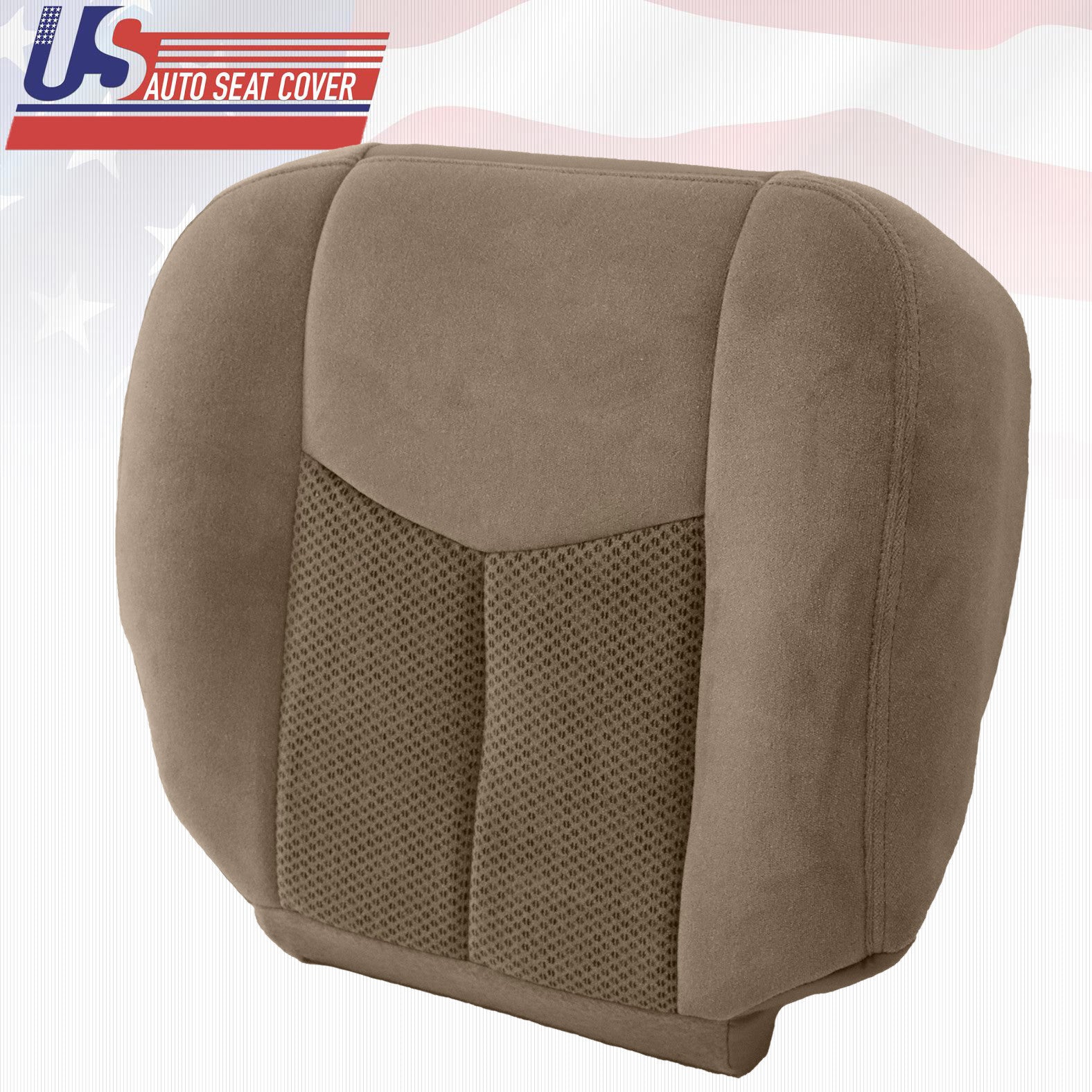 2003 to 2007 For Chevy Silverado 3500 Passenger Bottom Cloth Seat Cover Tan
