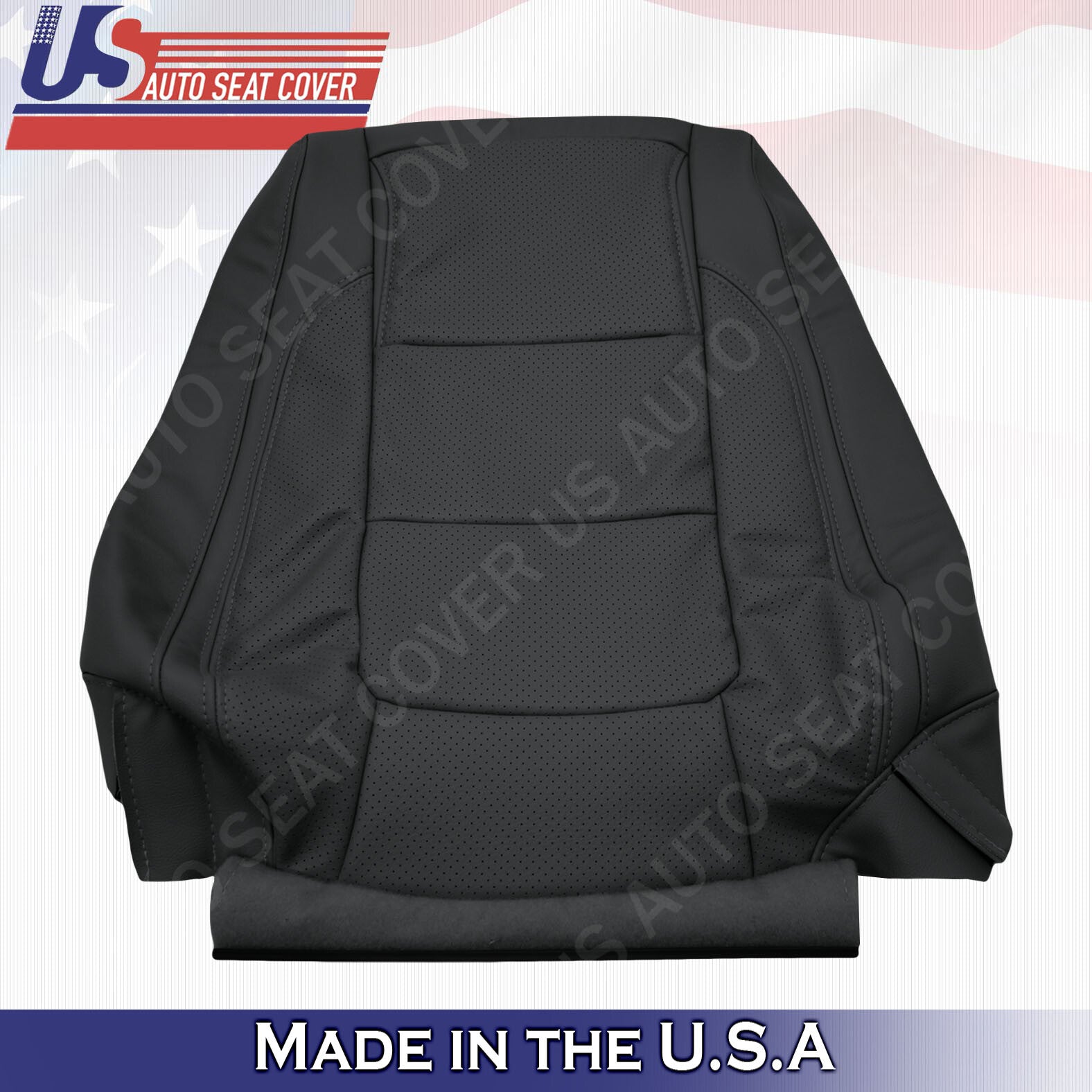 2011 2012 2013 2014 2015 Ford Explorer PASSENGER TOP Leather Seat Cover Black