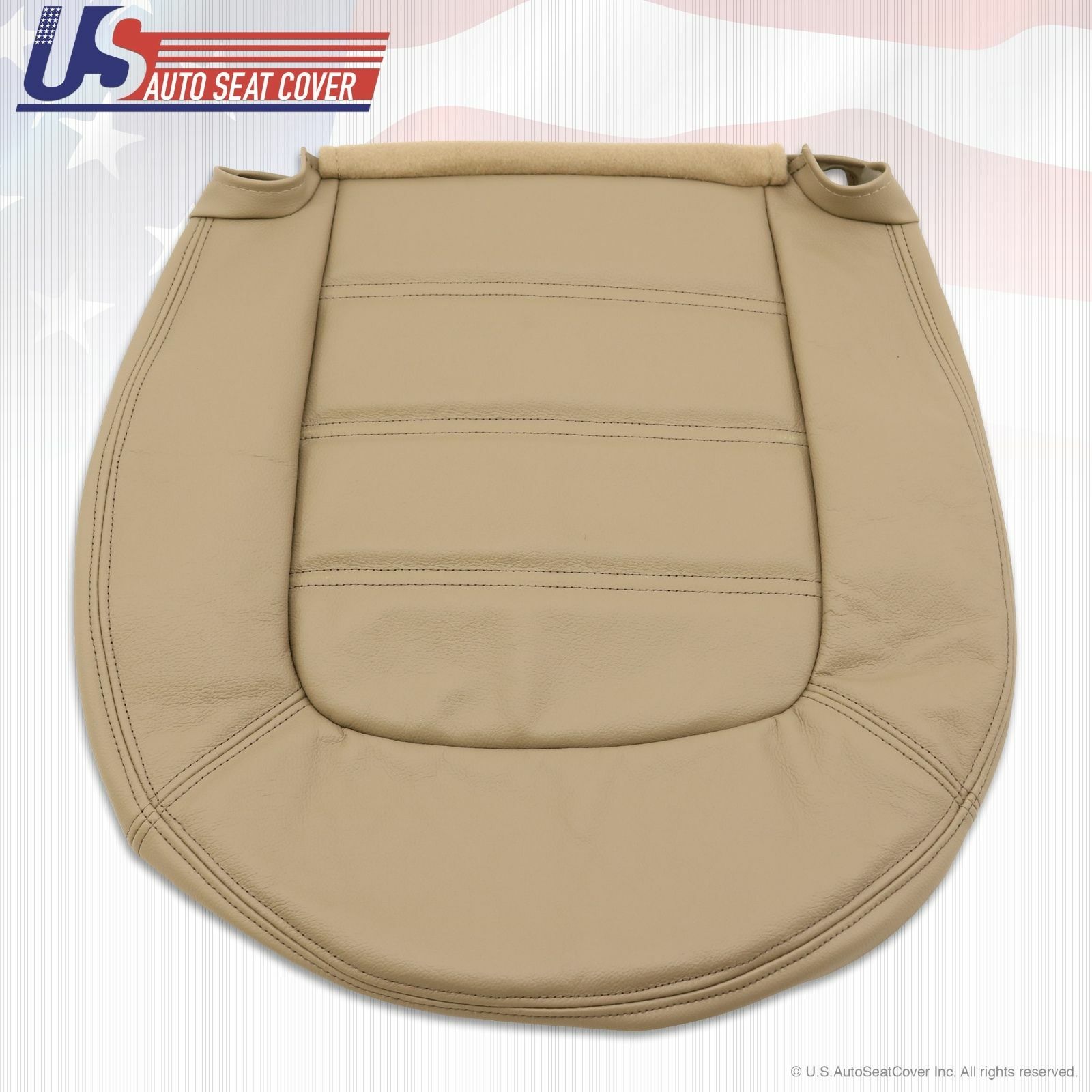 2002-2005 Ford Explorer XLS Driver & Passenger Bottom Leather Seat Cover Tan