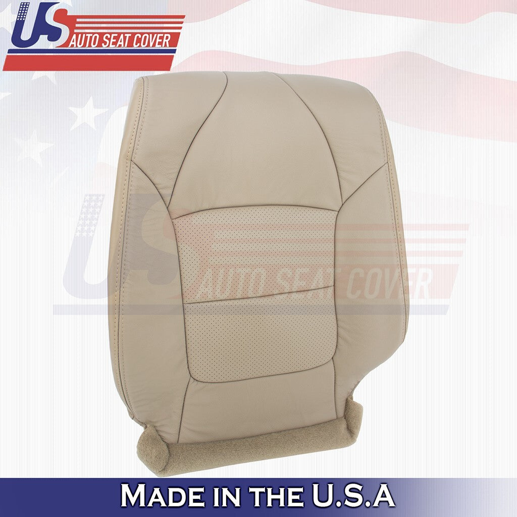 2002 2003 For Acura TL Type S Driver & Passenger Tops Leather Seat Cover Tan