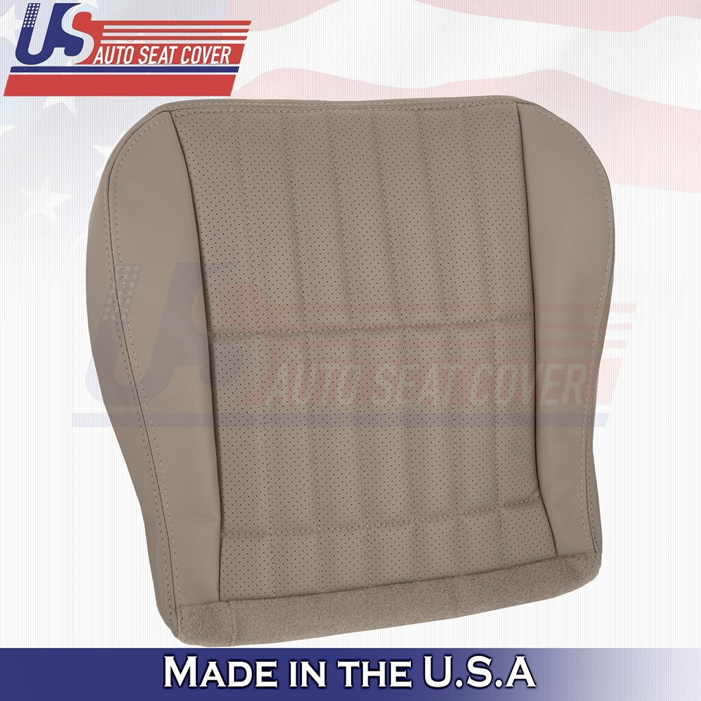 1997 to 2002 Fits Chevy Camaro Driver Bottom Perforated Leather Seat Cover Tan