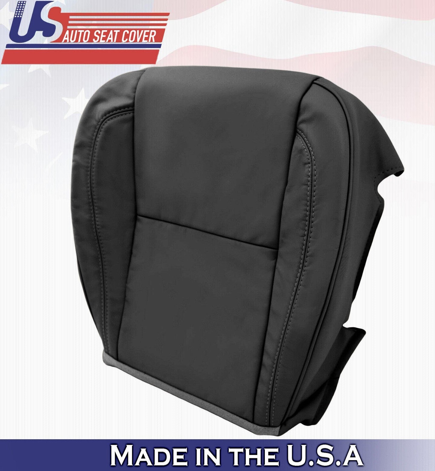 2000 2001 For Lexus GS430 Passenger Side Bottom Synthetic Leather Seat Cover BLK