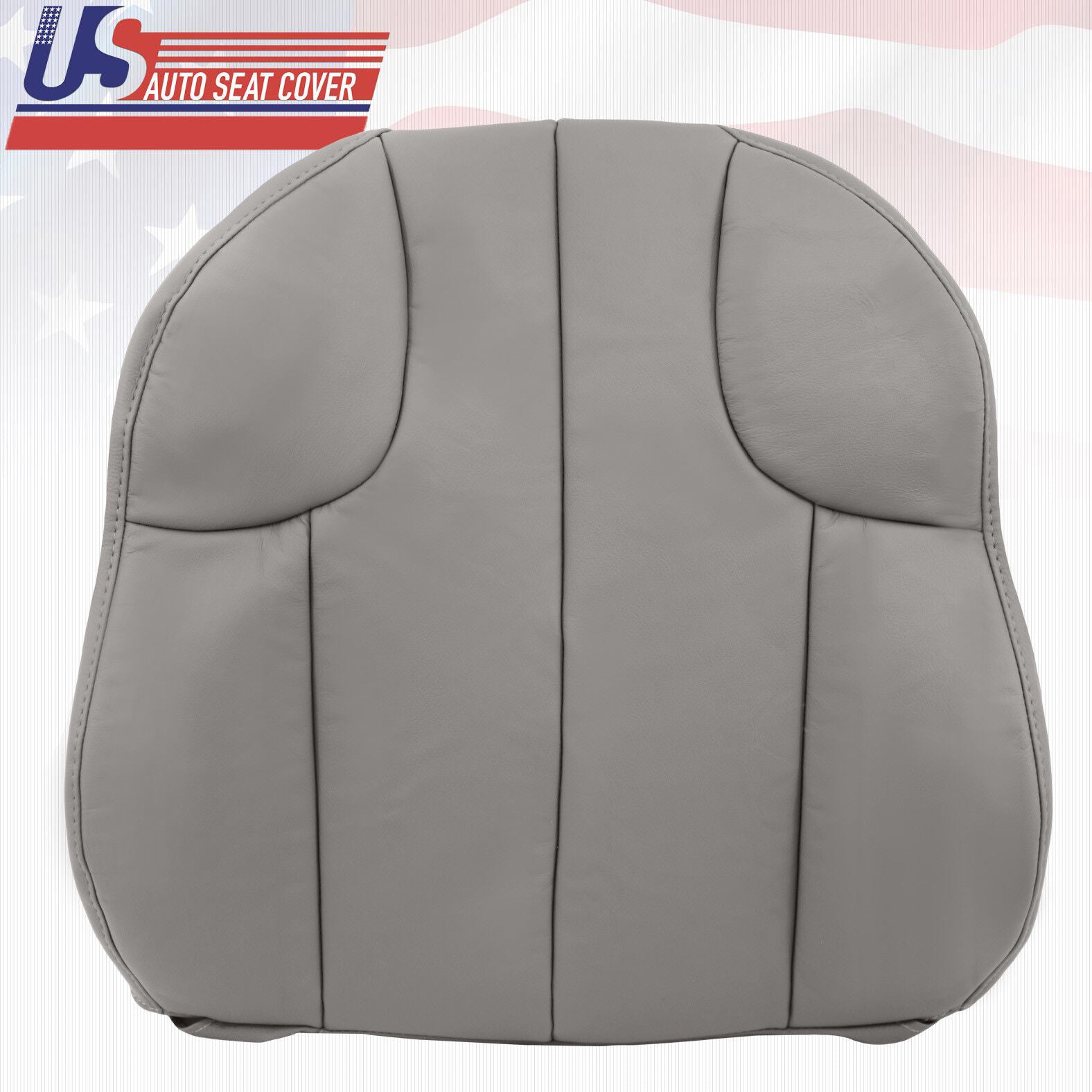 2000 For Jeep Grand Cherokee Laredo Driver Top Lean Back Leather Seat Cover Gray