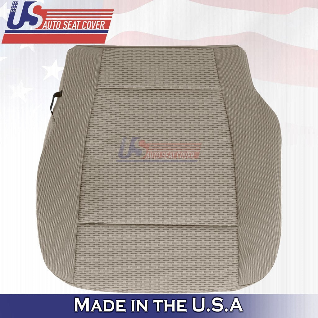 2015 to 2019 Fits Ford F150 XLT Driver Bottom Cloth Seat Cover Tan