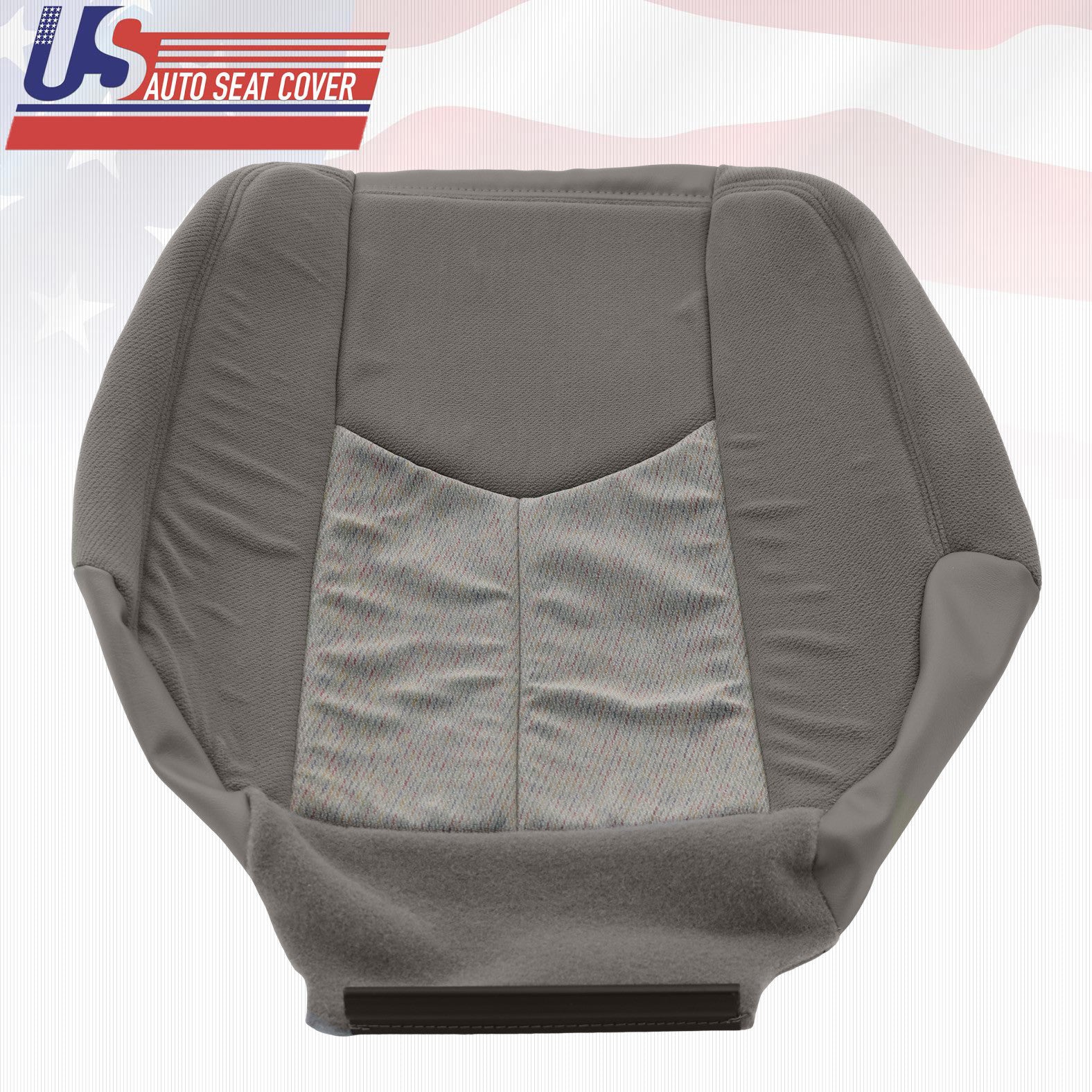 2003 2004 GMC Yukon SLE SLT Driver Bottom Replacement Fabric Seat Cover Dk Gray