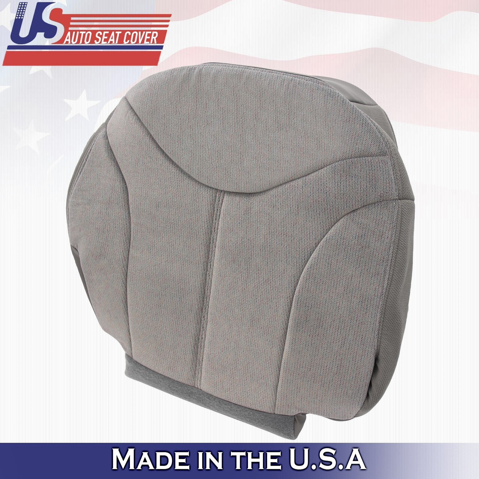 1999 2000 2001 2002 Fits GMC Yukon Passenger Bottom & Top Cloth Cover Gray