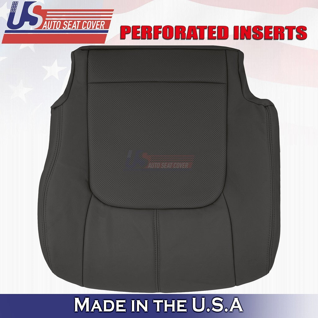 2009 to 2010 Fits Nissan Murano Driver & Passenger Bottoms Leather Cover Black