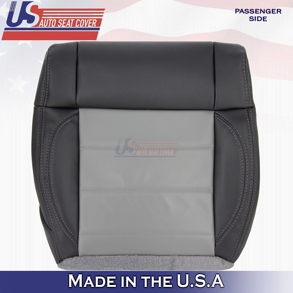 2007 For Jeep Wrangler Passenger Bottom Synthetic Leather Cover Dk/Md Slate Gray