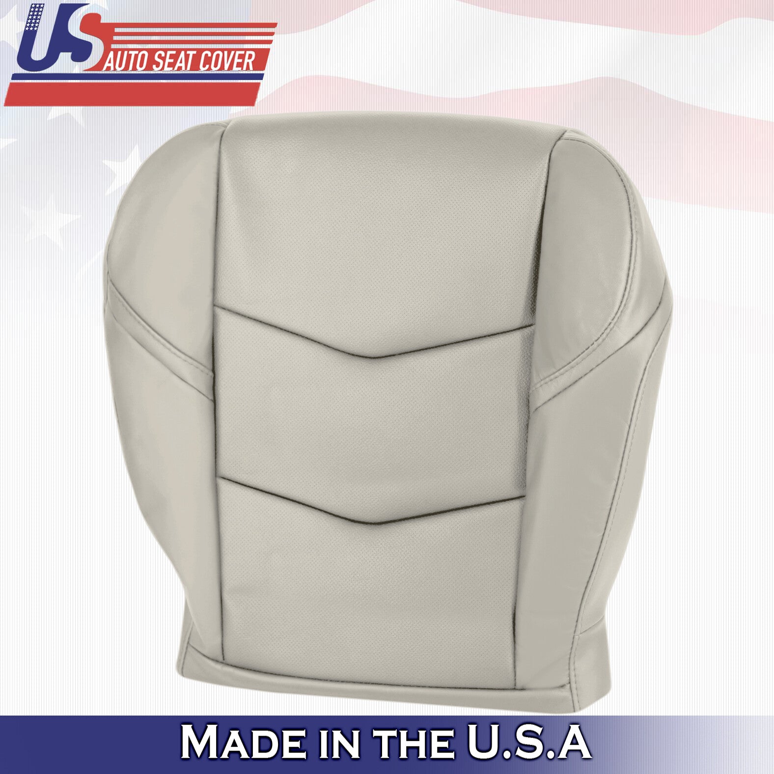 2015 to 2020 For Cadillac Escalade Passenger Side Bottom Leather Seat Cover Tan
