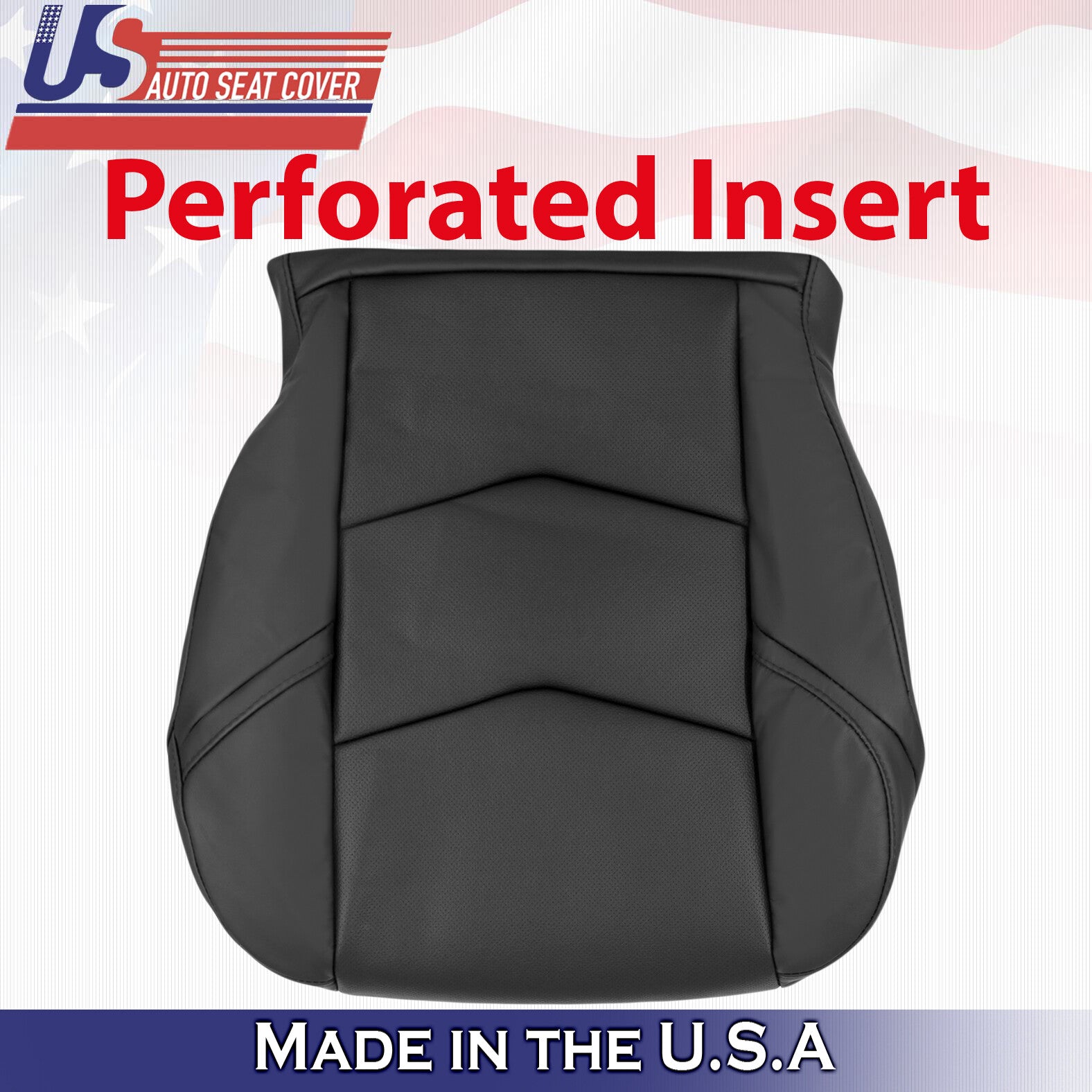 2015 to 2020 For Cadillac Escalade Driver Side Bottom Leather Seat Cover Black