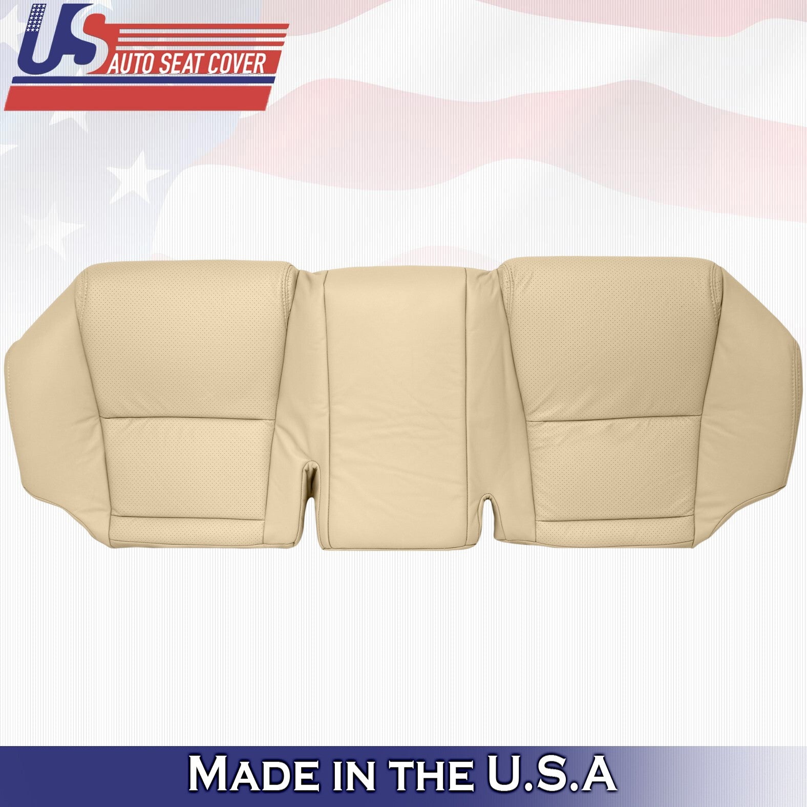 2010 For Lexus GS300 GS350 2nd Row Top & Bottom Perforated Leather Covers Tan