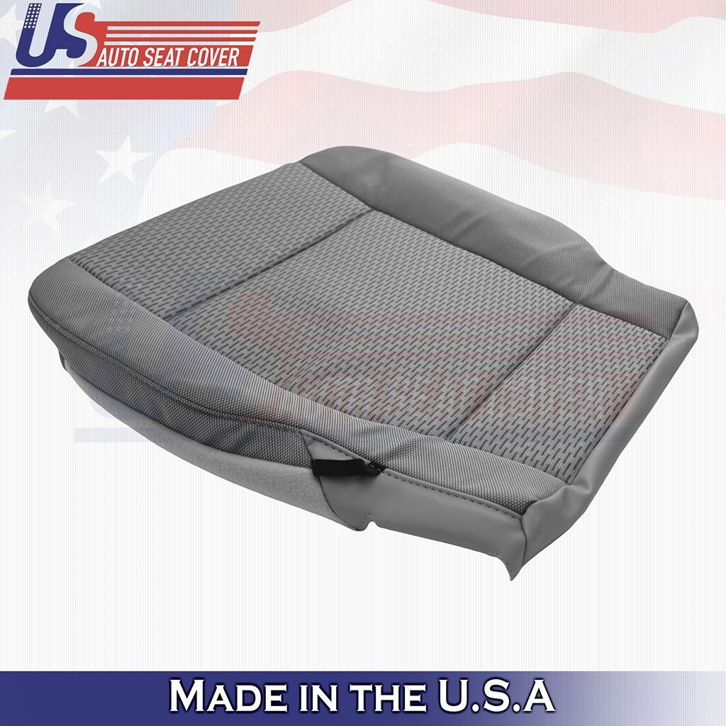 Passenger Bottom Cloth Seat Cover Med Gray 2015 to 2019 Fits Ford F150 XLT