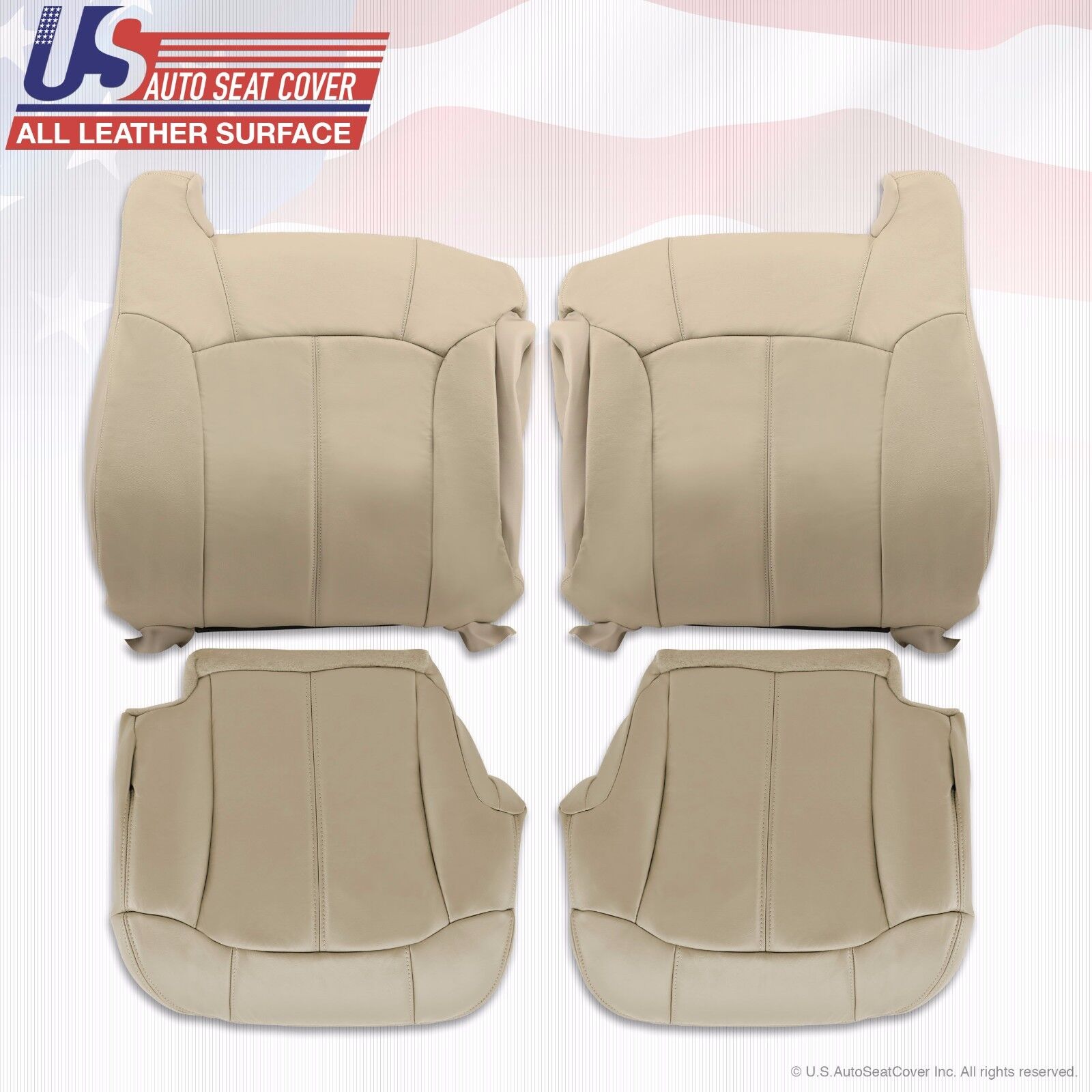 1999 2000 2001 2002 Chevy Tahoe Suburban Upholstery leather seat cover(s) Shale