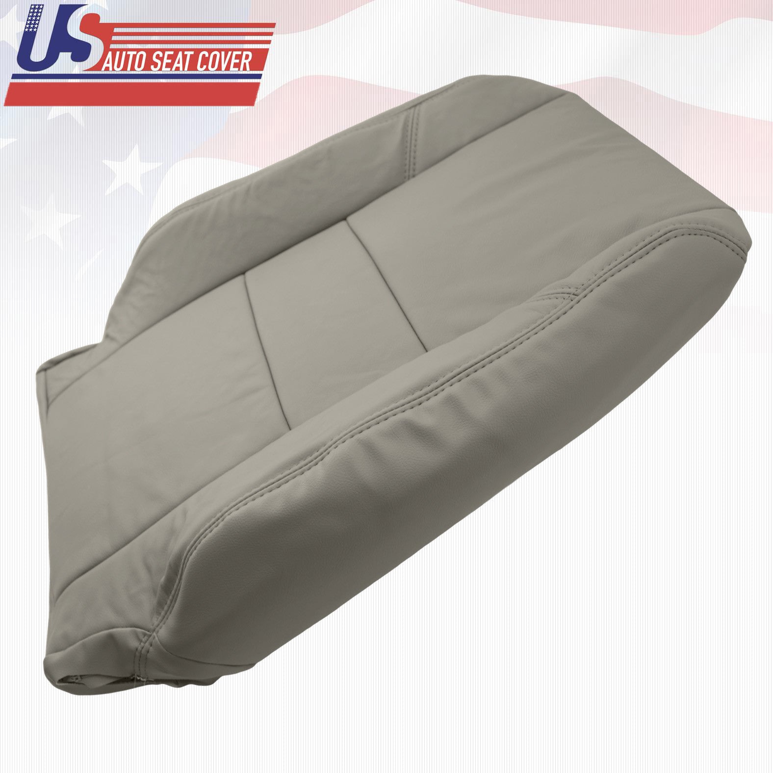 Driver Upper Leather Seat Cover Gray Fit for 2005 To 2006 TOYOTA TUNDRA SEQUOIA