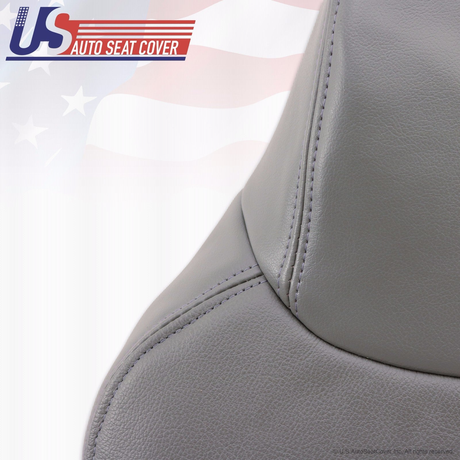 2001 Ford Excursion Limited Driver Bottom-Top-Armrest Leather Seat Cover Gray