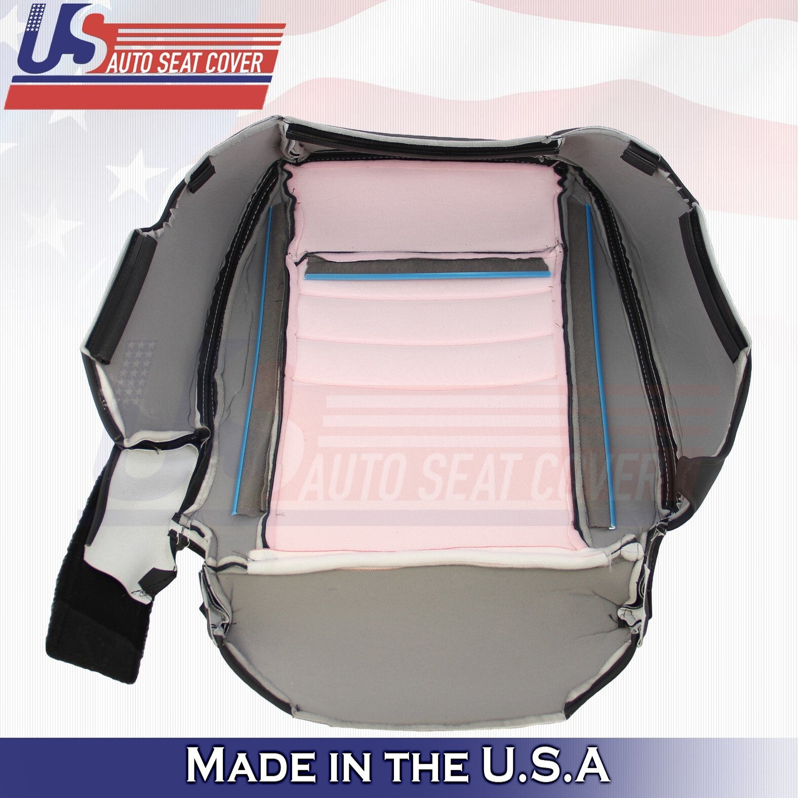 2011 2012 For Dodge Charger SXT Front Passenger Top & Bottom Leather Covers BLK