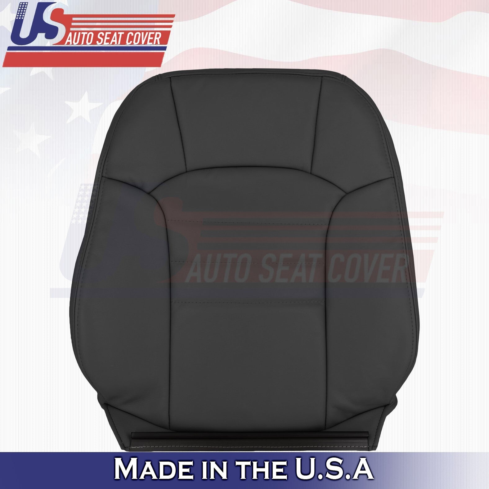 2002-2004 Fits Jeep Liberty Front Set Bottoms &Tops Leather Seat Cover Dark Gray