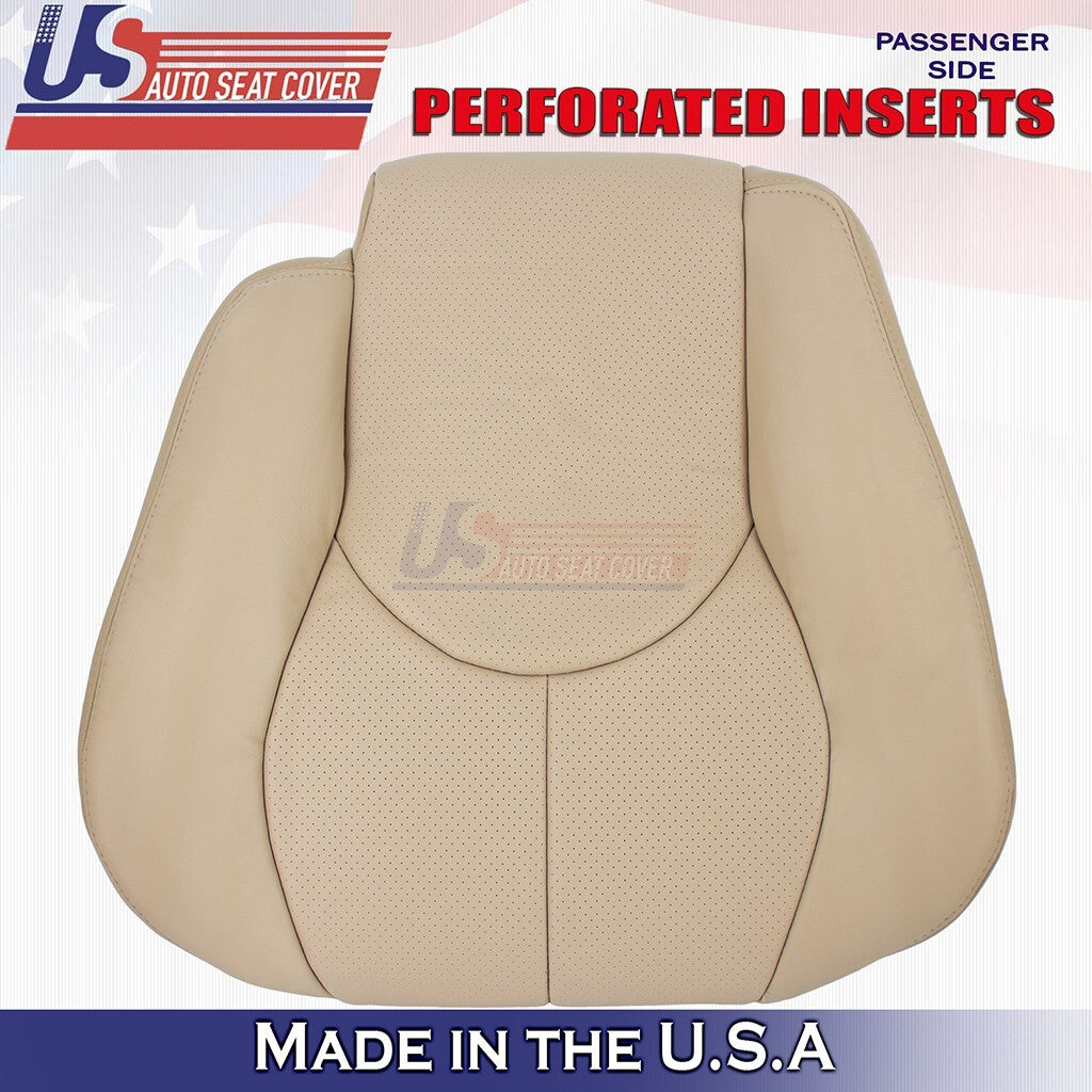 1996 to 2002 Fits Mercedes Benz SL320 Front Set Bottoms &Tops Leather Cover Tan