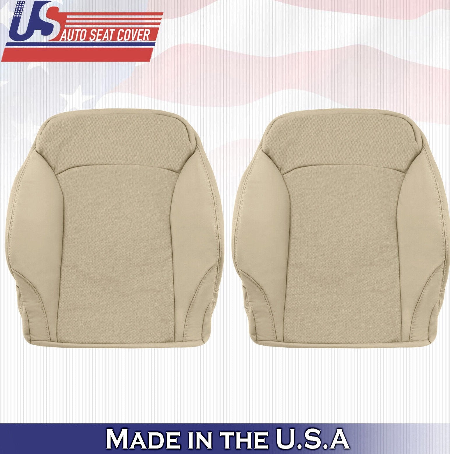 2009 For Lexus IS250 IS350 Driver Passenger Top Perforated Leather Covers in Tan
