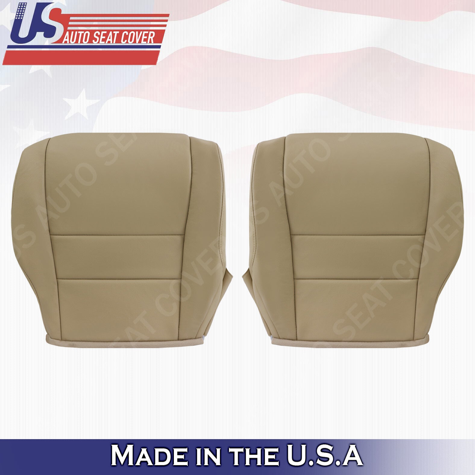 Fits 2007 2008 2009 2010 2011 Honda CR-V LEFT & RIGHT Bottoms Leather Cover Tan