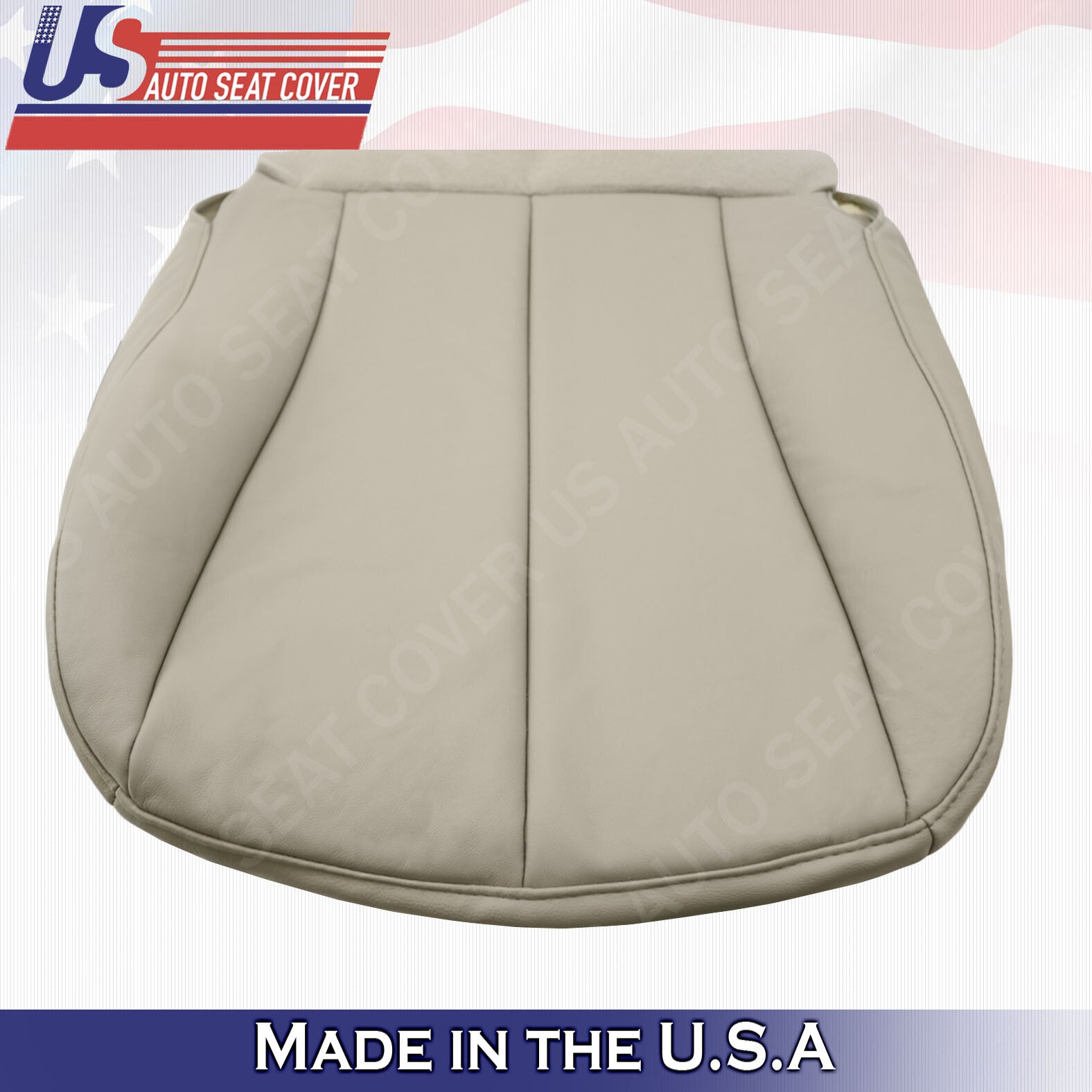 2007 to 2011 For Toyota Camry Driver Side Bottom Leather Seat Cover in Tan