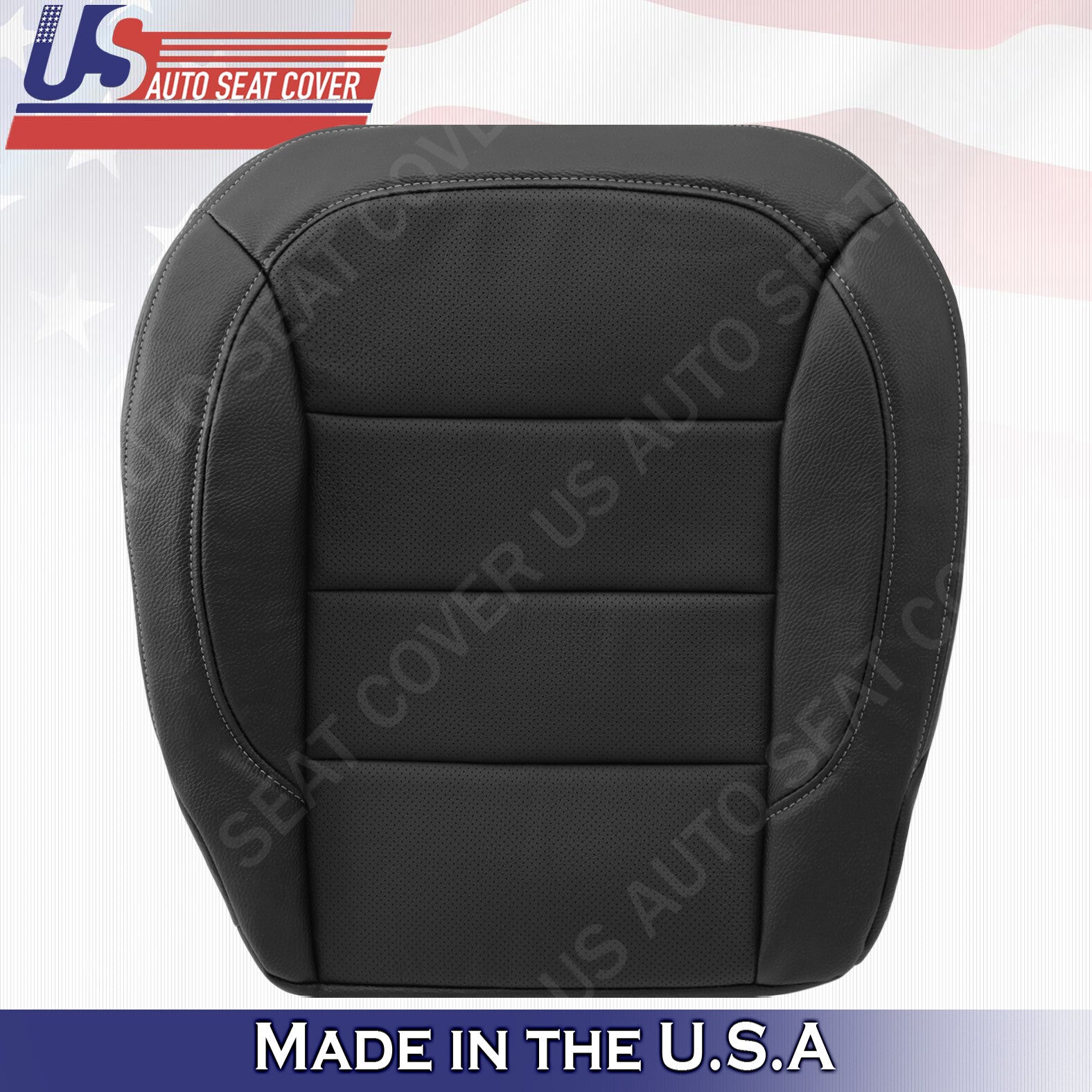 For 2012 to 2015 Mercedes Benz ML350 ML 550 Bottom Perforated Leather Seat Black