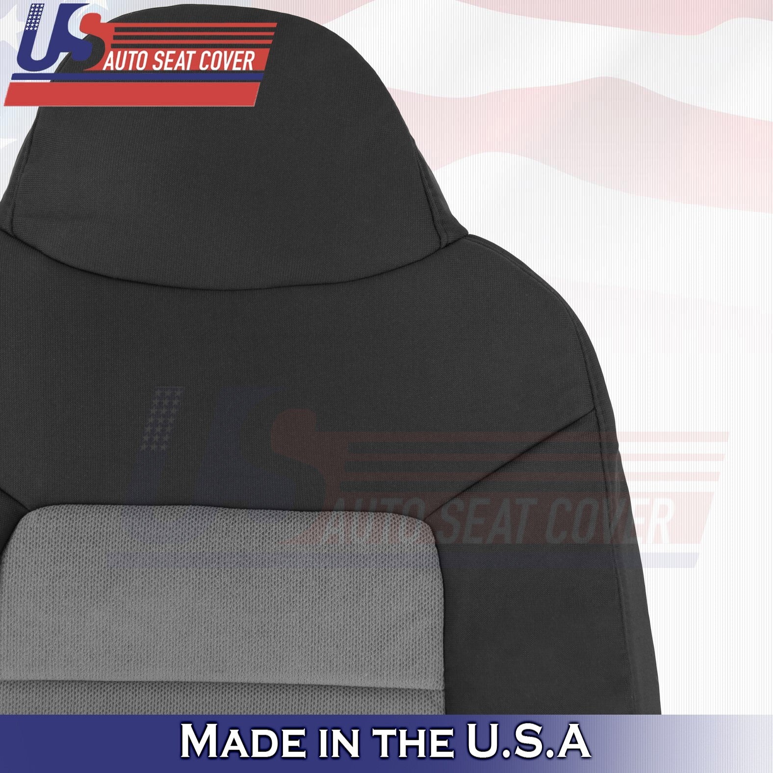 2003 to 2006 Fits Ford Expedition Driver Side Top Cloth Seat Cover 2 Tone Gray