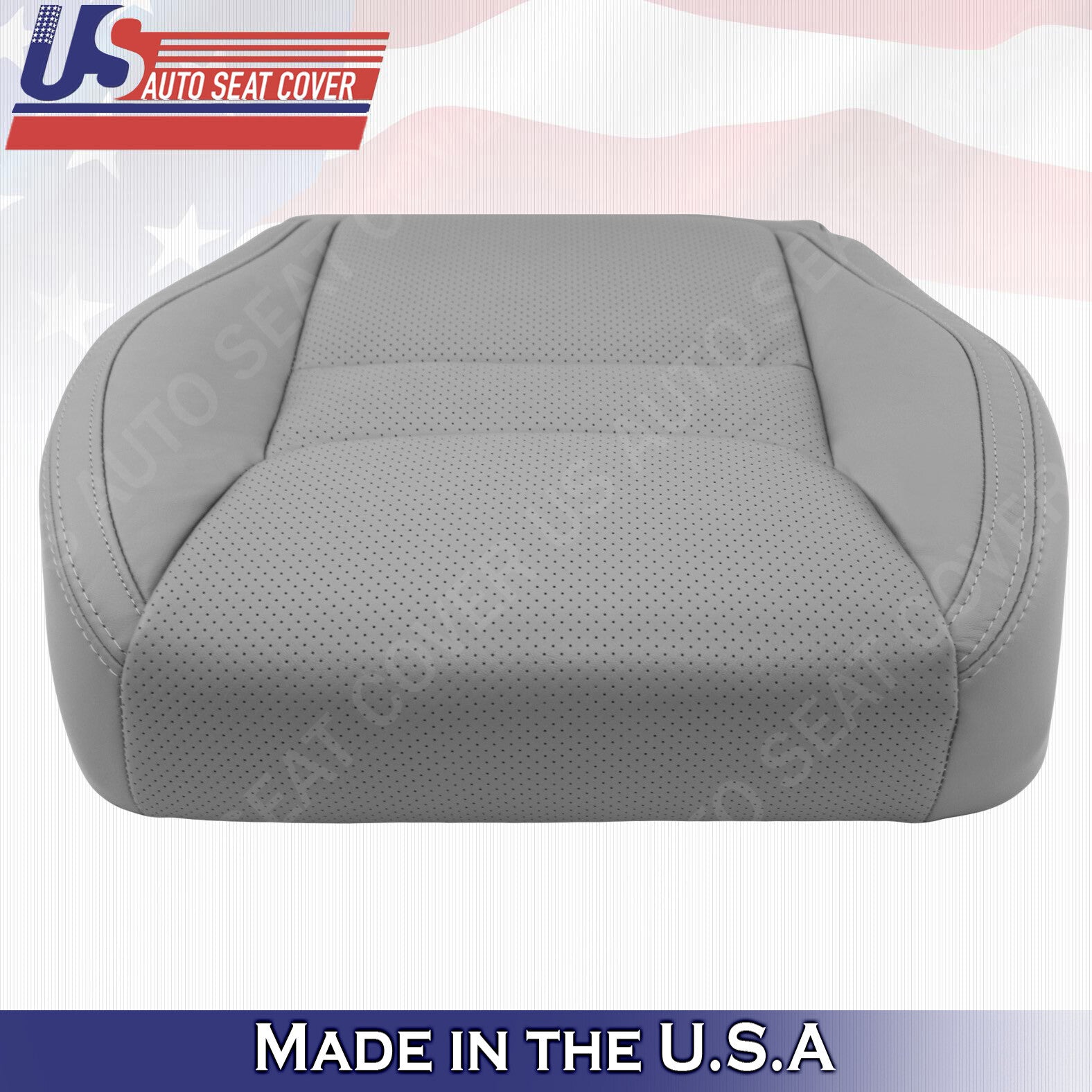 2001 2002 2003 Fits Toyota Highlander Driver Bottom Leather Seat Cover Gray