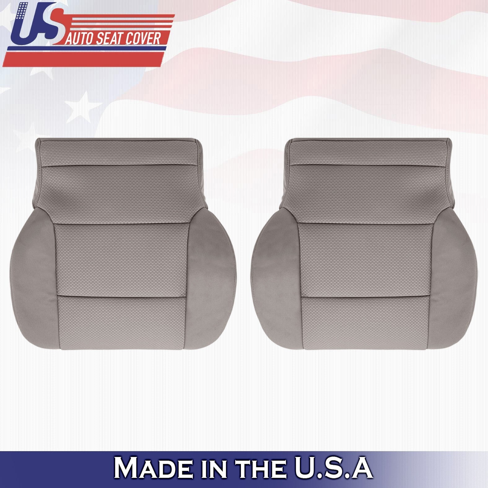 2014 to 2018 For Chevy Silverado 1500 Driver & Passenger Bottom Cloth Covers Tan