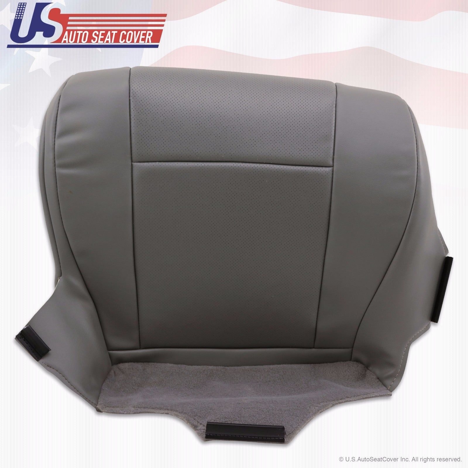 2013 2014 Ford E150 E250 Van Driver-Passenger Bottom Perforated Vinyl Cover Gray