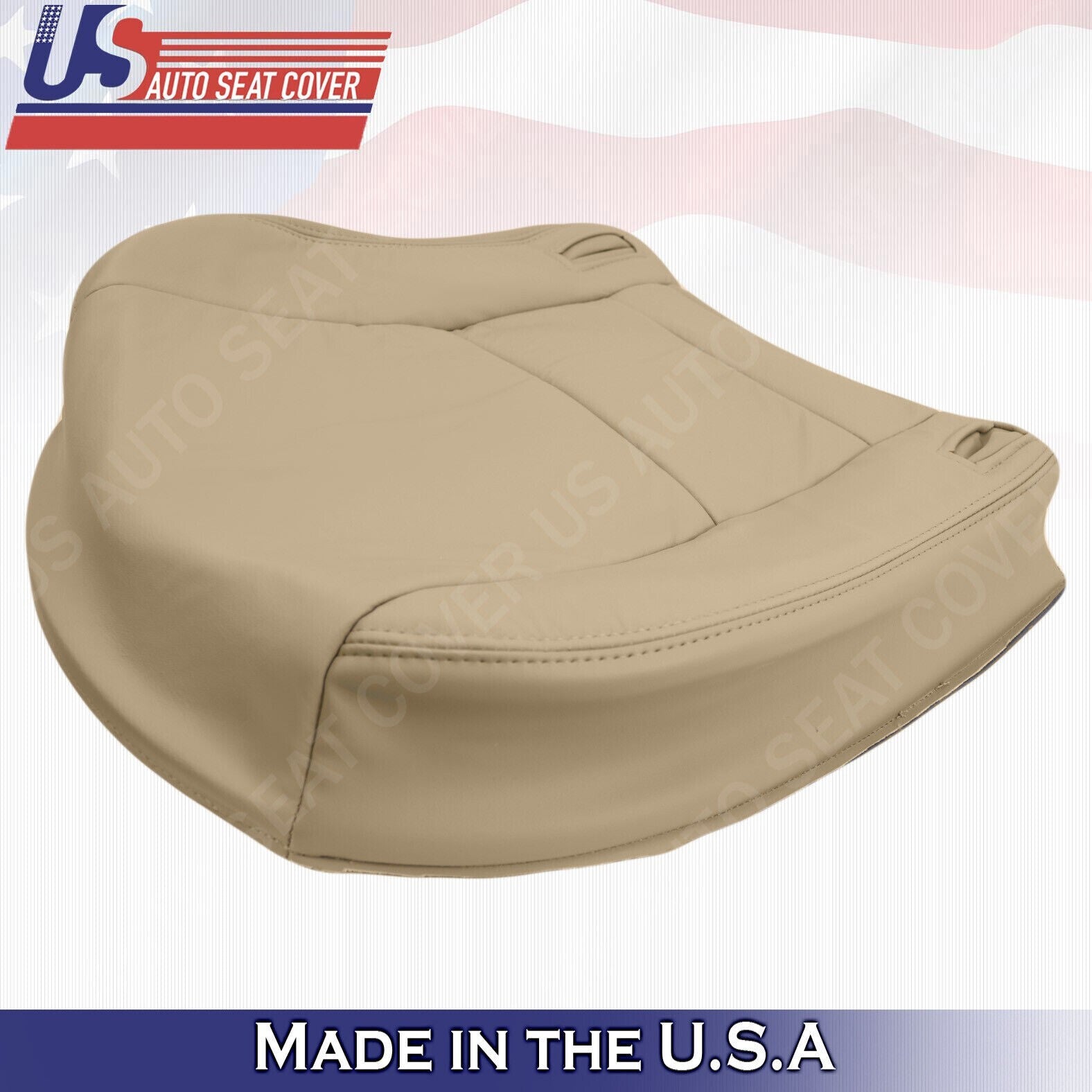 1997 1998 1999 For Lexus ES300 2x Top & 2x Bottom Leather Seat Covers Ivory Tan