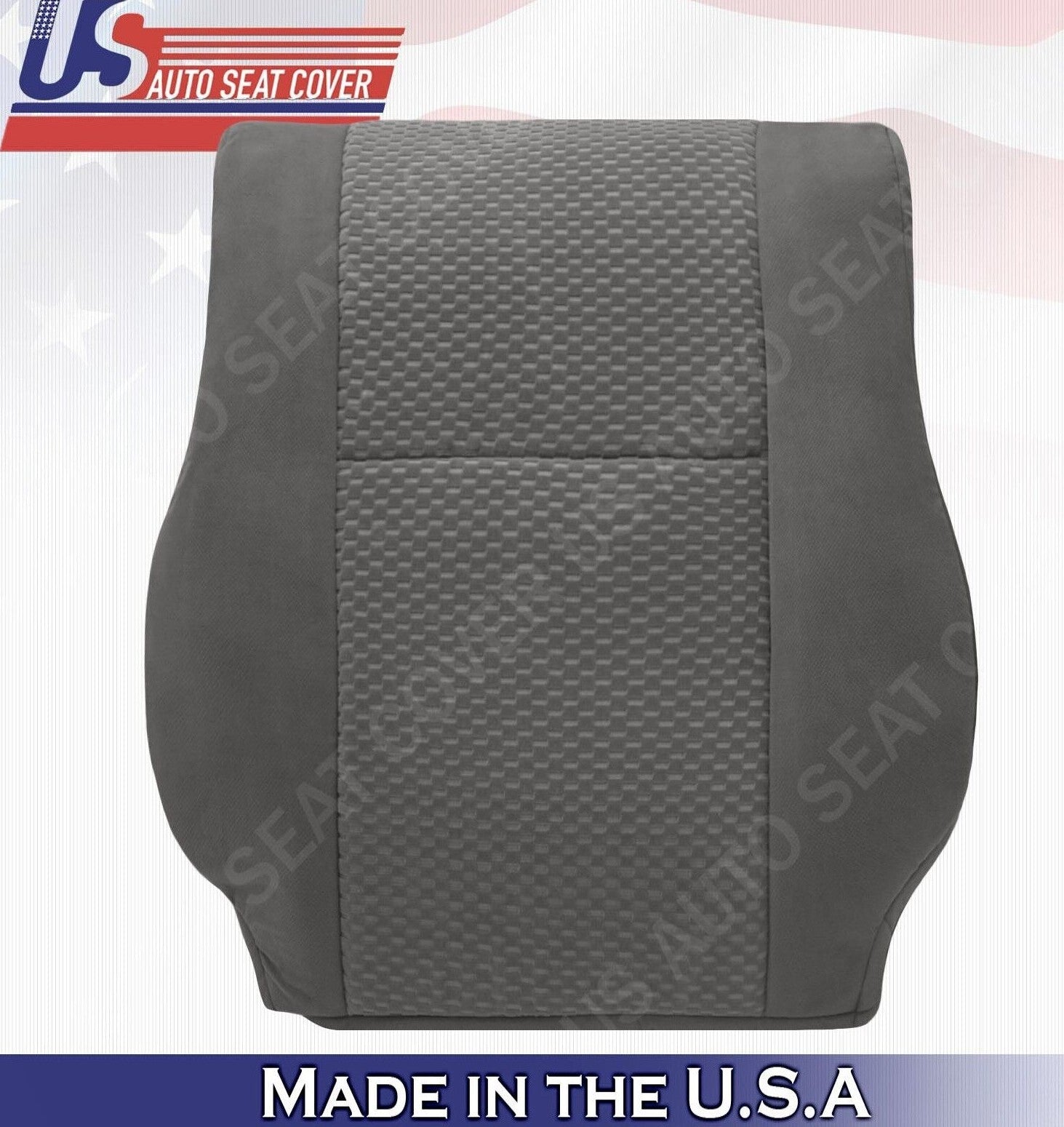2009 For Toyota Tundra Grade SR5 Driver & Passenger Top Cloth Seat Covers Gray
