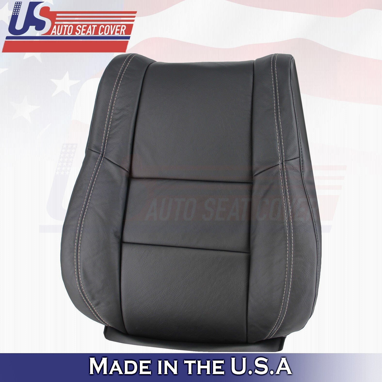 2016 For Jeep Grand Cherokee Limited Driver & Passenger Top Leather Covers BLK