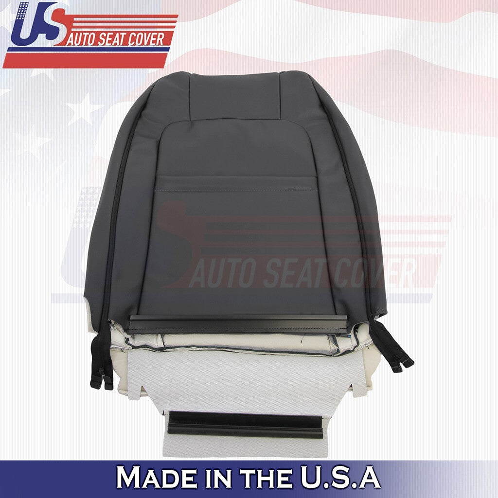 2015 to 2022 Fits GMC Canyon SLT Driver Side Top Leather Seat Cover Black