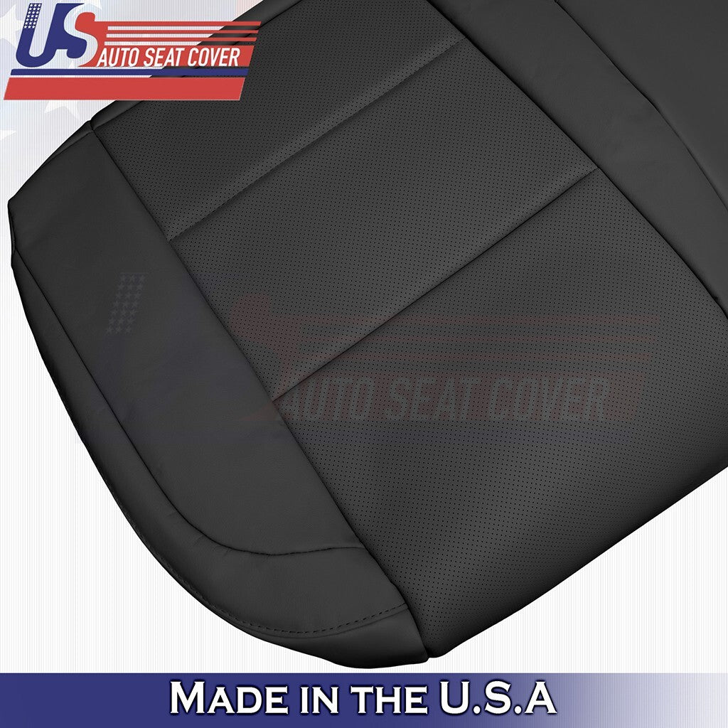 2013 to 2018 For Lexus ES350 Rear Bench Bottom Vinyl Perforated Seat Cover Black