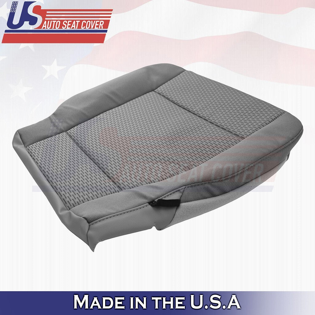 2013 to 2018 Fits Ford F150 XLT Driver Bottom Cloth Replacement Seat Cover Gray