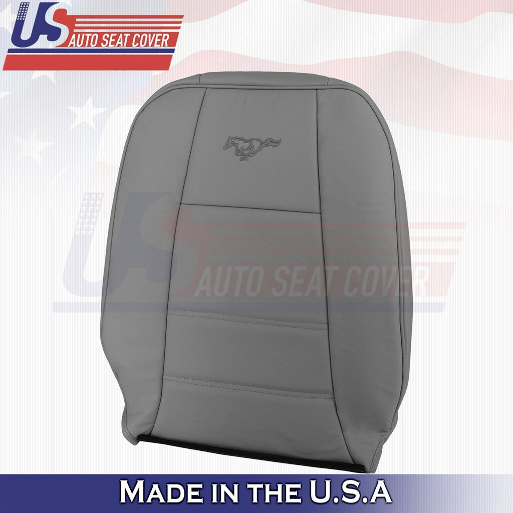 1999 -2004 FITS Ford Mustang V6 Driver Top Leather Cover Gray