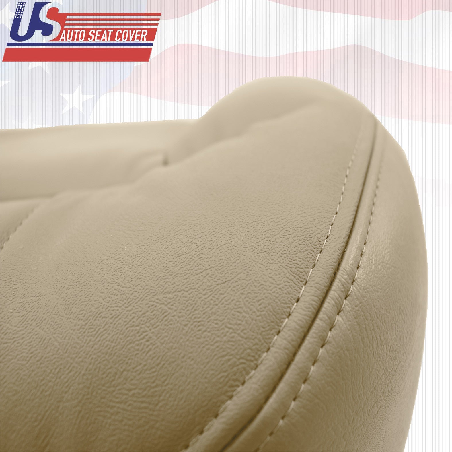 2002 2001 2002 Tahoe Driver & Passenger Bottom Leather Seat Cover Light Tan 522