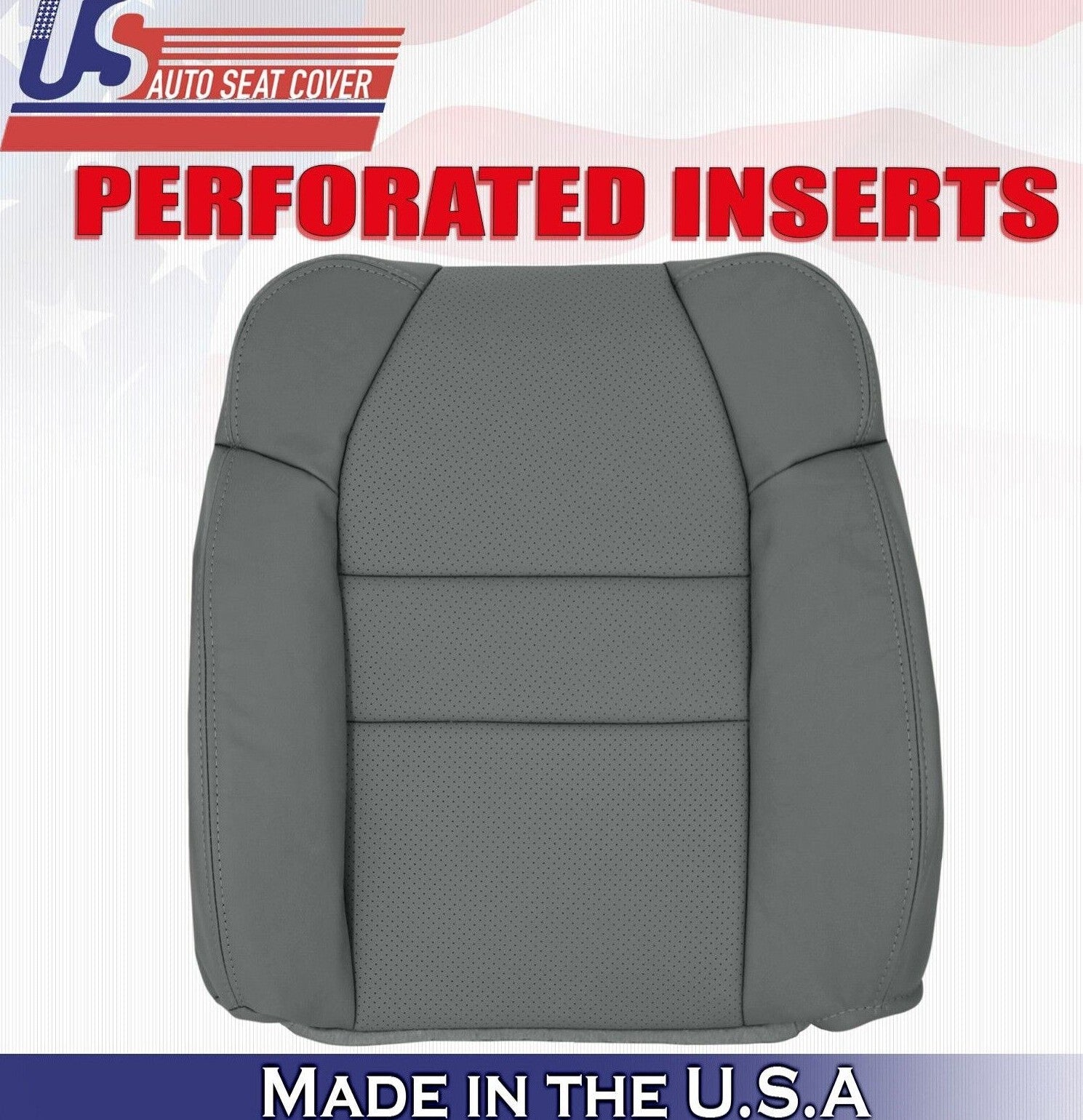 2004 2005 2006 For Acura MDX Driver Side Top Leather Seat Cover Gray