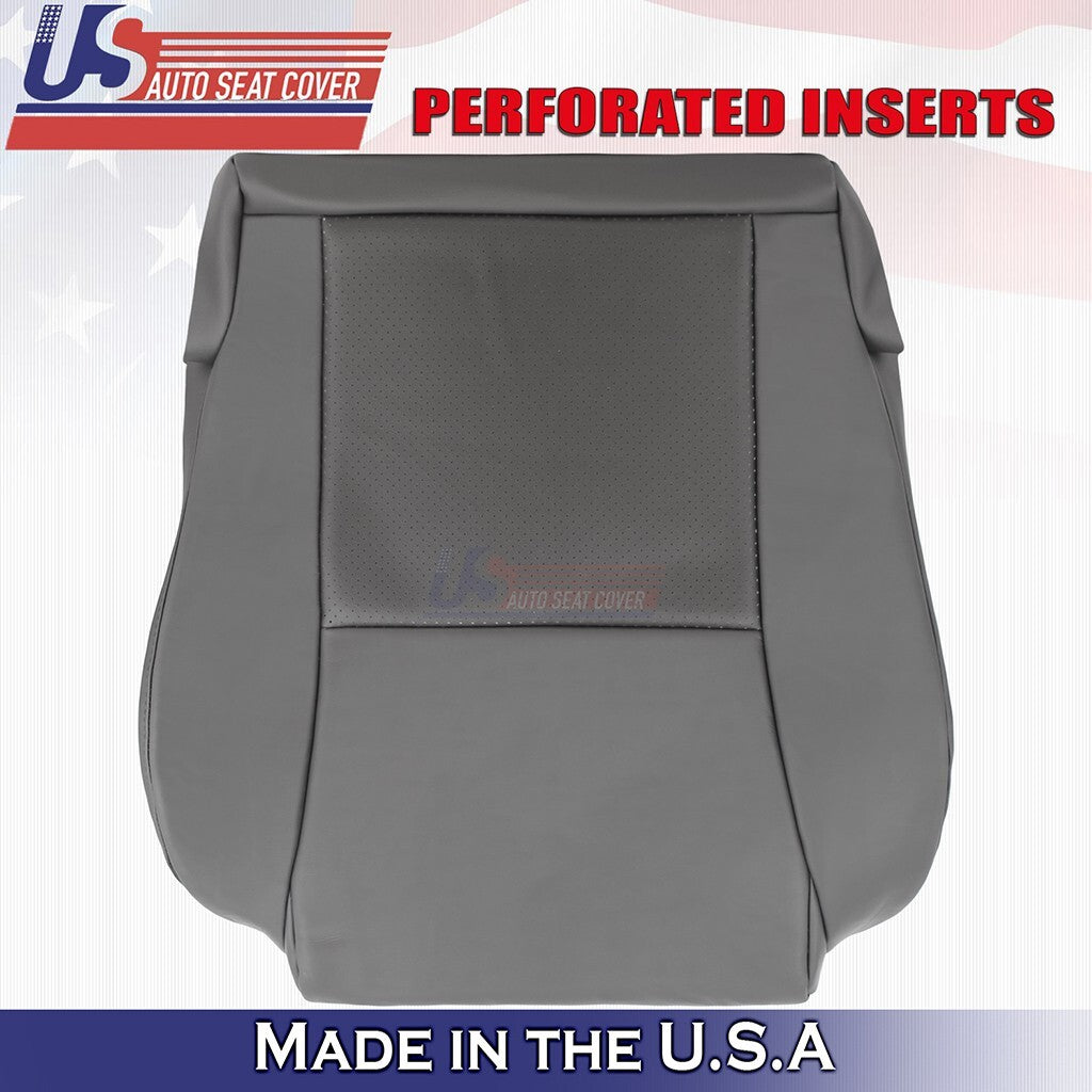 2005 -2008 For Toyota Tacoma Passenger & Driver Bottom Leather Seat Cover Gray