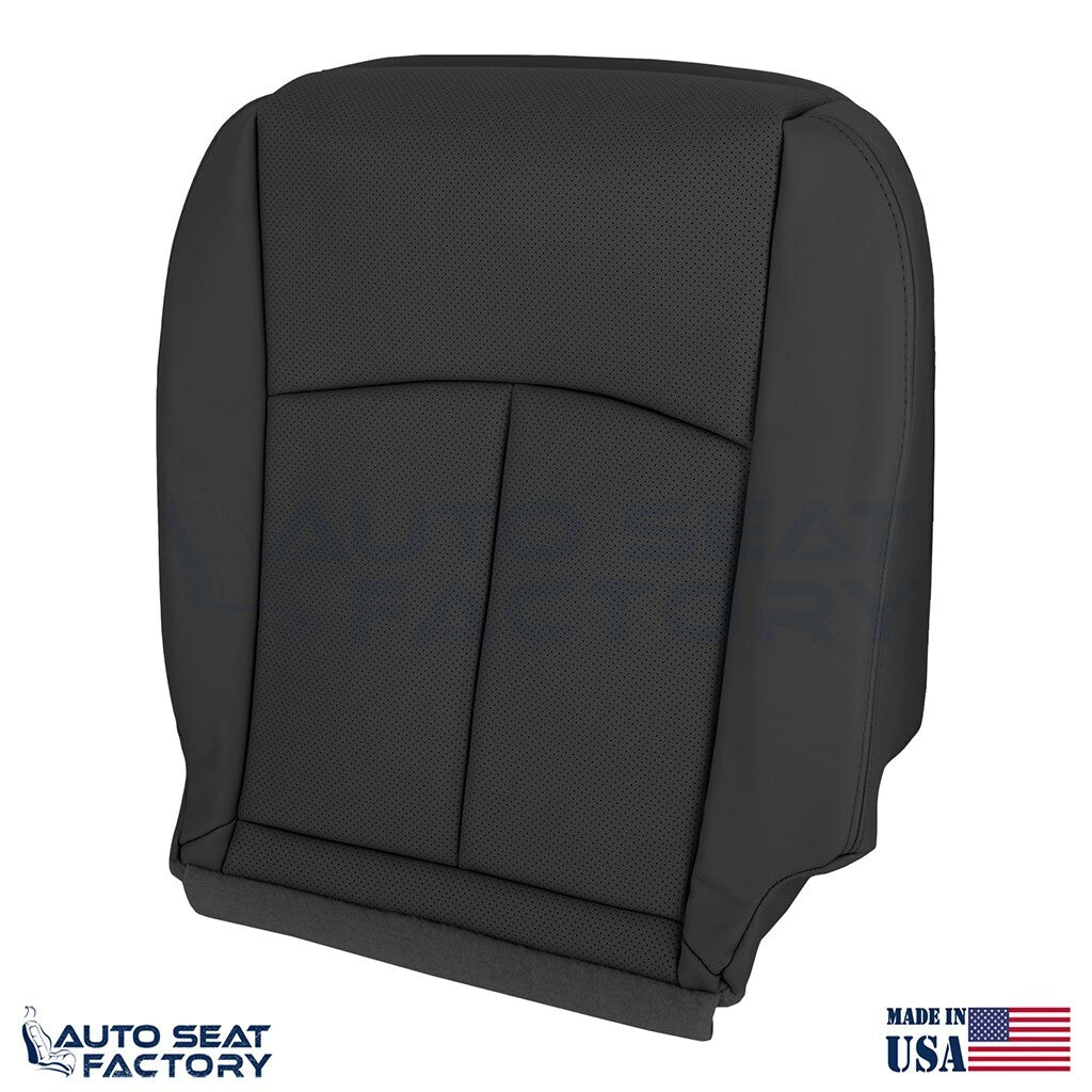 2014 -2020 Fits Infiniti Q50 PASSENGER Bottom Black Vinyl Seat Cover, PERFORATED