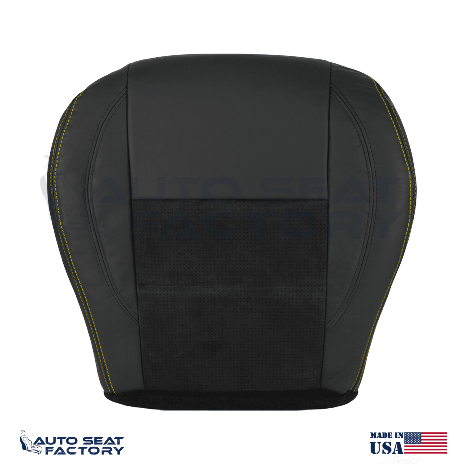 Replacement Black Seat Cover Fits 2006 - 2010 Dodge Charger RT Front Bottoms