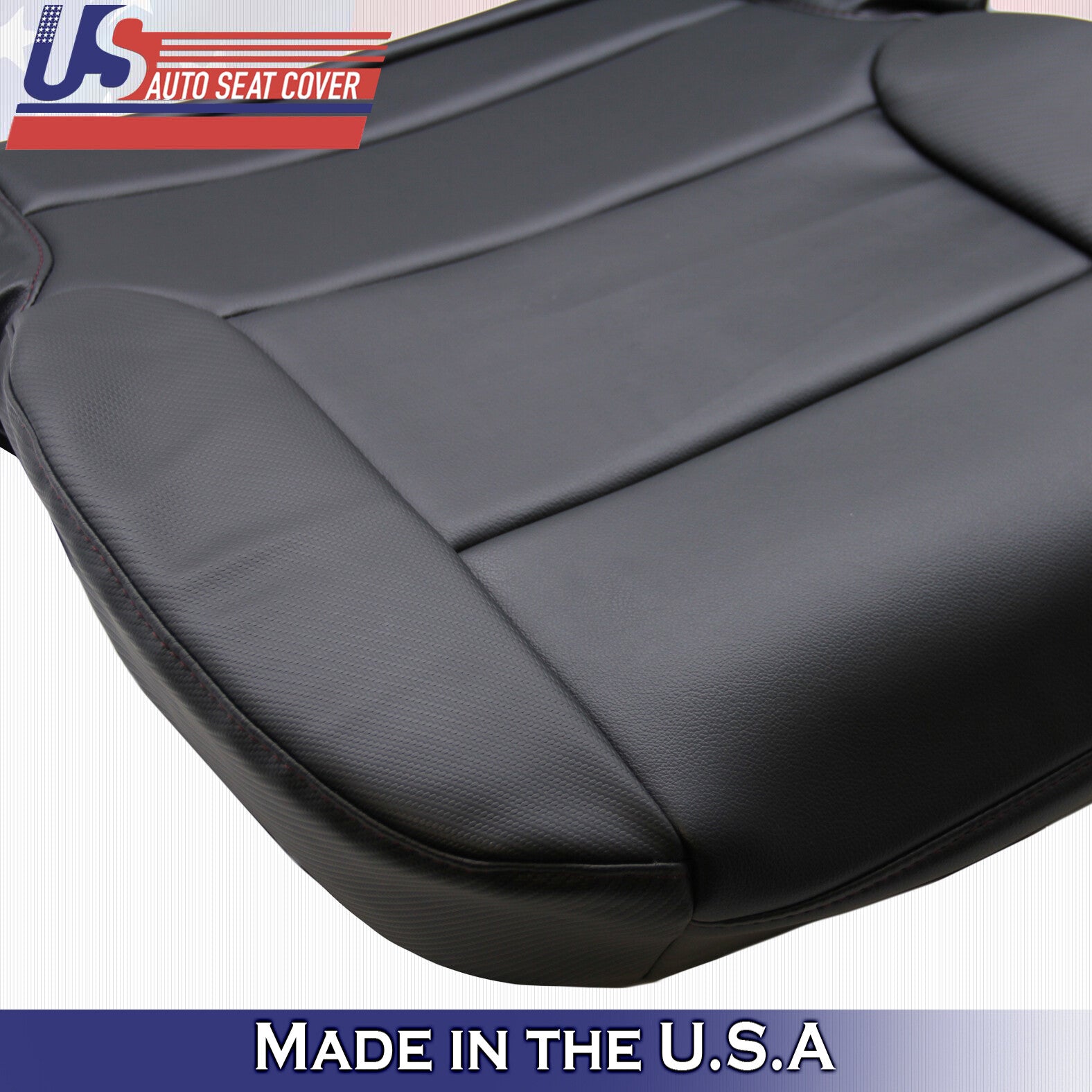Fits For 2014 - 2019 GMC Sierra All-Terrain Driver Bottom Leather Cover Black