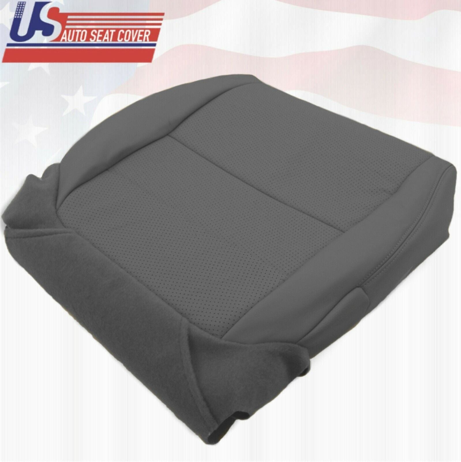 2004 Fits Acura TL Driver Top & Bottom Perforated Leather Seat Covers Gray