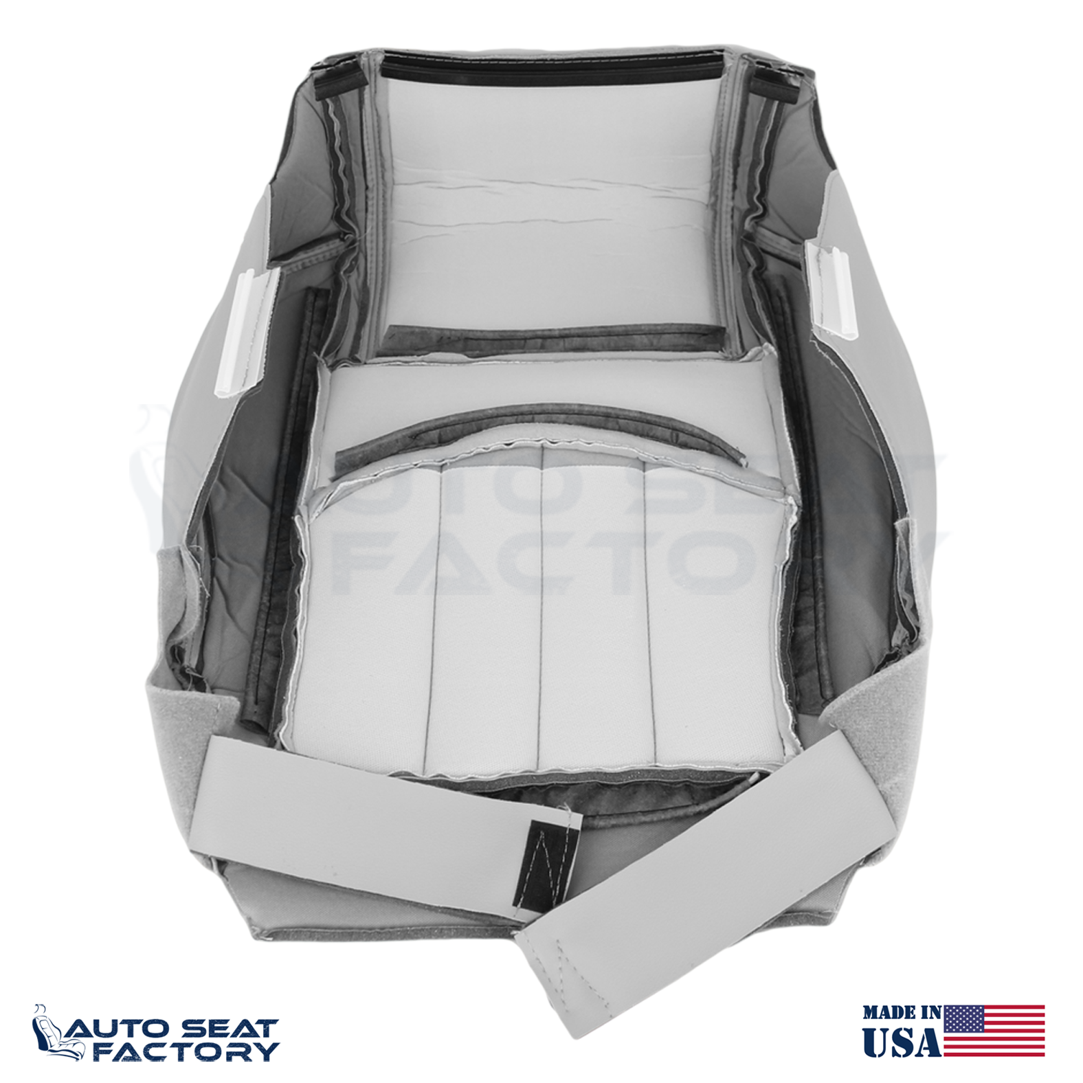 For 2013 - 2017 GMC Acadia Perforated PASSENGER Bottom Titanium Vinyl Seat Cover