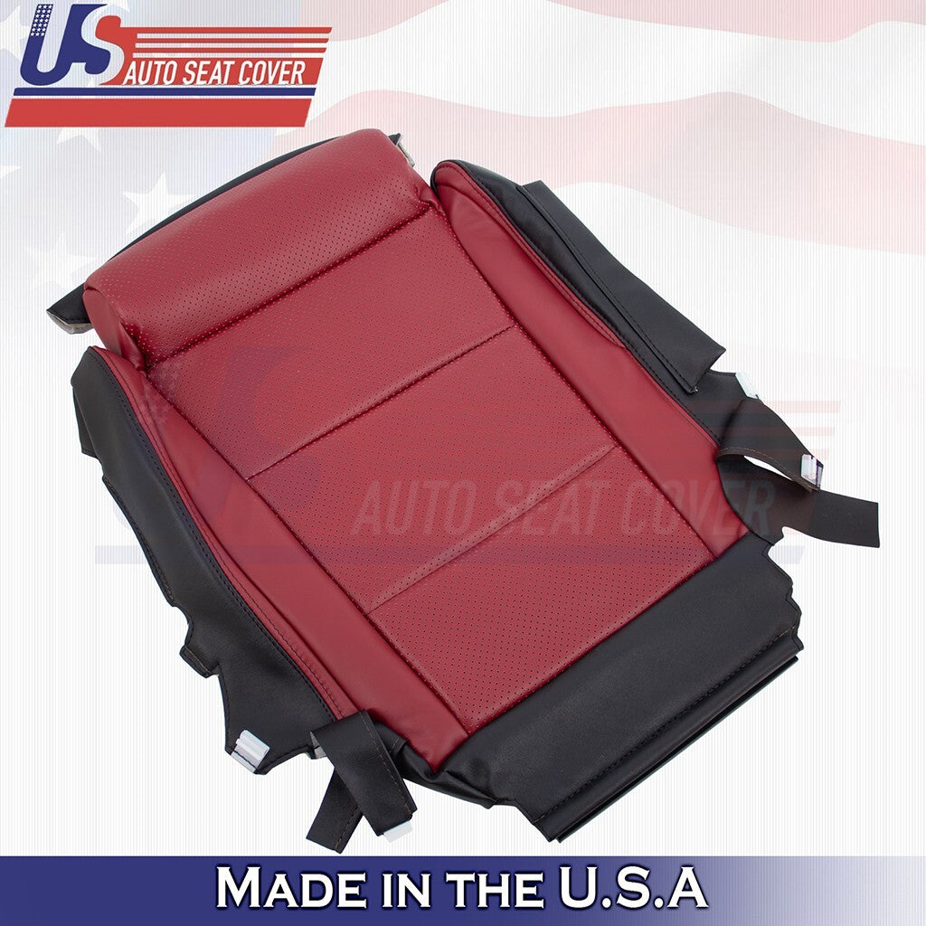 2017 2018 For Lexus GS350 F-Sport Driver & Passenger Bottoms Leather Cover Red