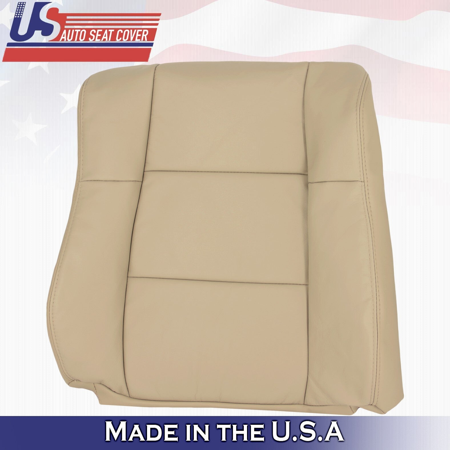 2000 2001 For Lexus ES300 Driver Side Top Leather Seat Cover Ivory Tan
