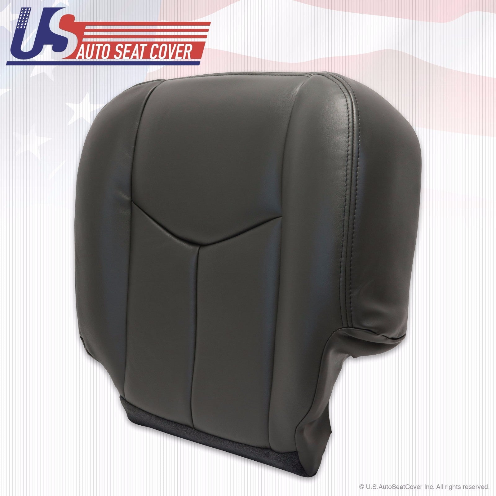 03 -06 Silverado Avalanche Sierra Front Left Bottom Leather Seat Cover Dark Gray