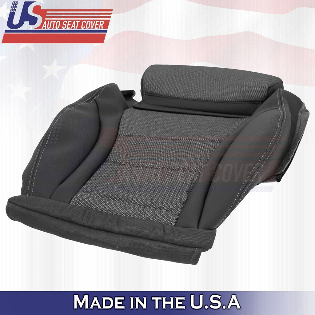 2016-2020 FOR Mercedes Benz GLC Driver Bottom Leather/Cloth Seat Cover Black